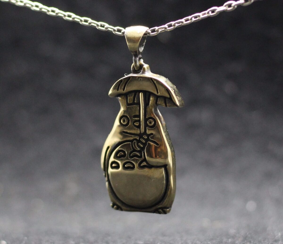 Totoro with Umbrella Pendant - Image 2