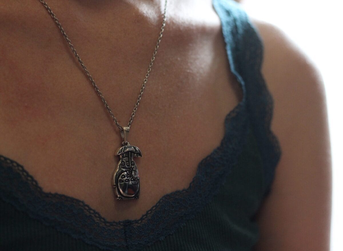 Totoro with Umbrella Pendant - Image 6