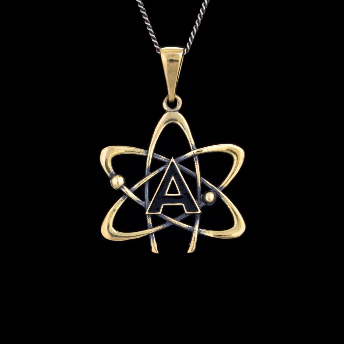 Atheism symbol No God Pendant - Image 7