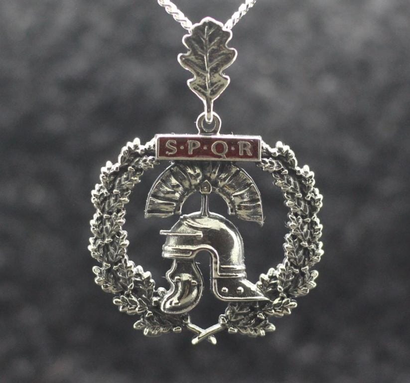 roman empire helmet pendant spqr (3) Roman Helmet SPQR Pendant Weisenau - Image 1