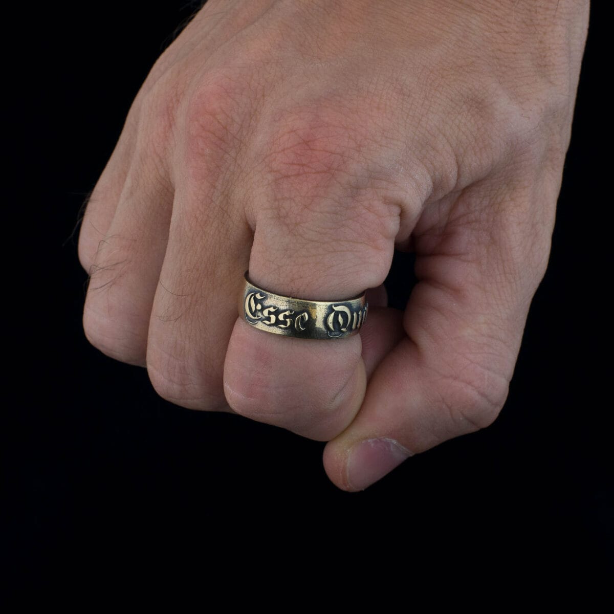 Esse Quam Videri latin phrase ring - Image 7