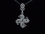 Celtic Wolf Heads Pendant