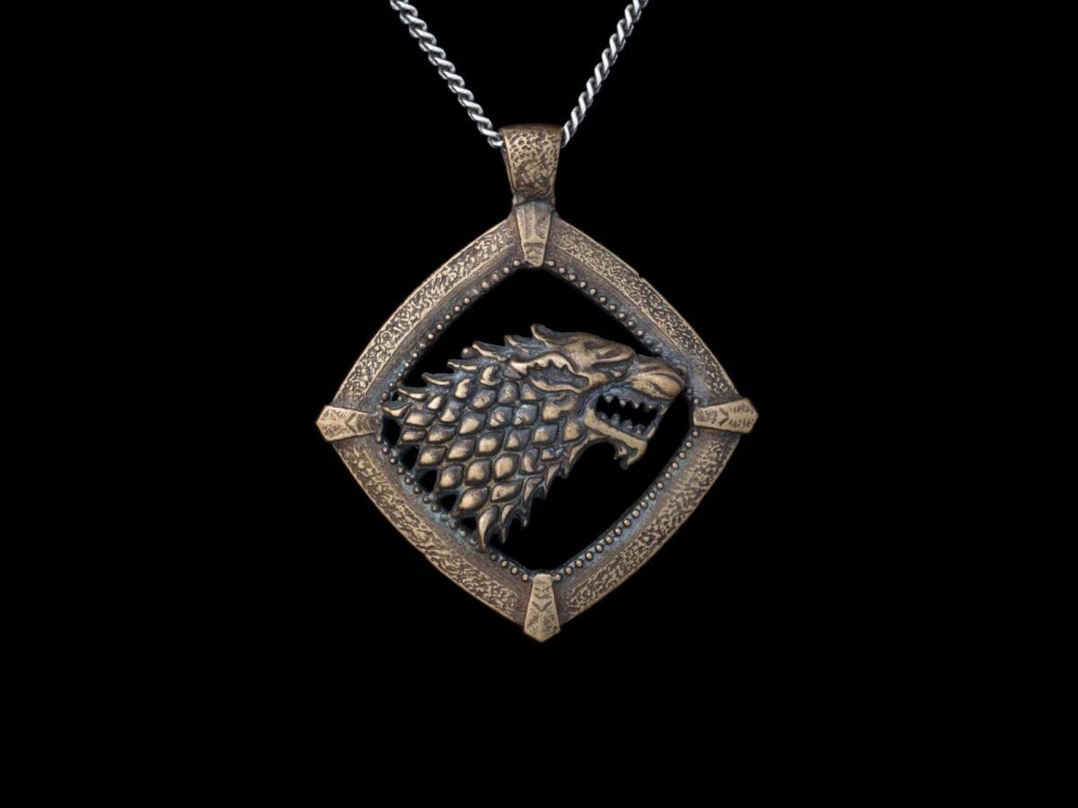 House Stark Direwolf Pendant - Image 2