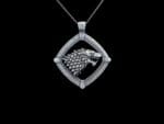 House Stark Direwolf Pendant