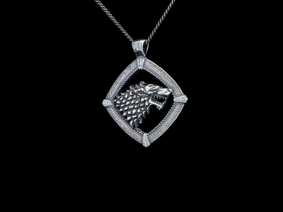House Stark Direwolf Pendant - Image 3