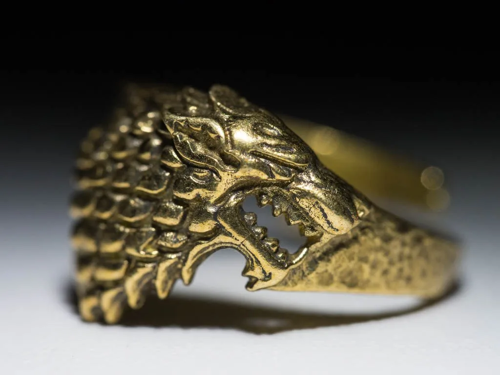 House Stark Direwolf Small Ring Artifactoria