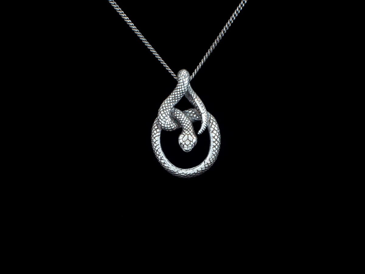 Coiled Snake figure Pendant - Image 4