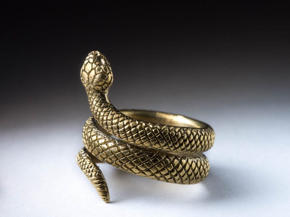 Snake Ring Coiled snake ring - Image 2