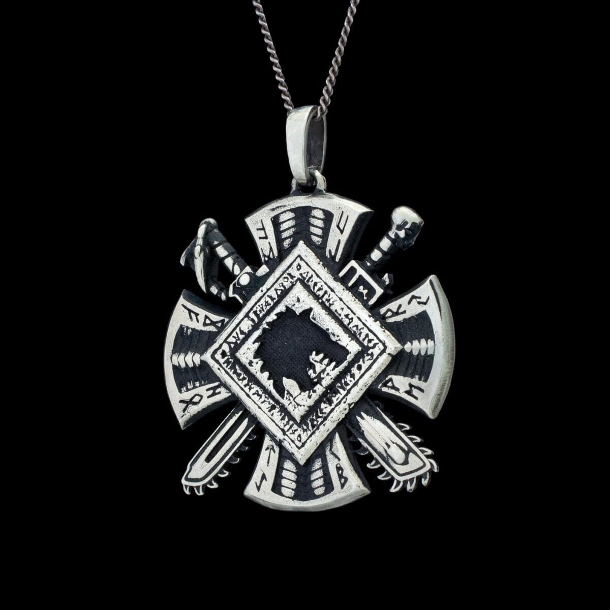 Space Wolfes Hammer Sci-fi War Pendant - Image 2
