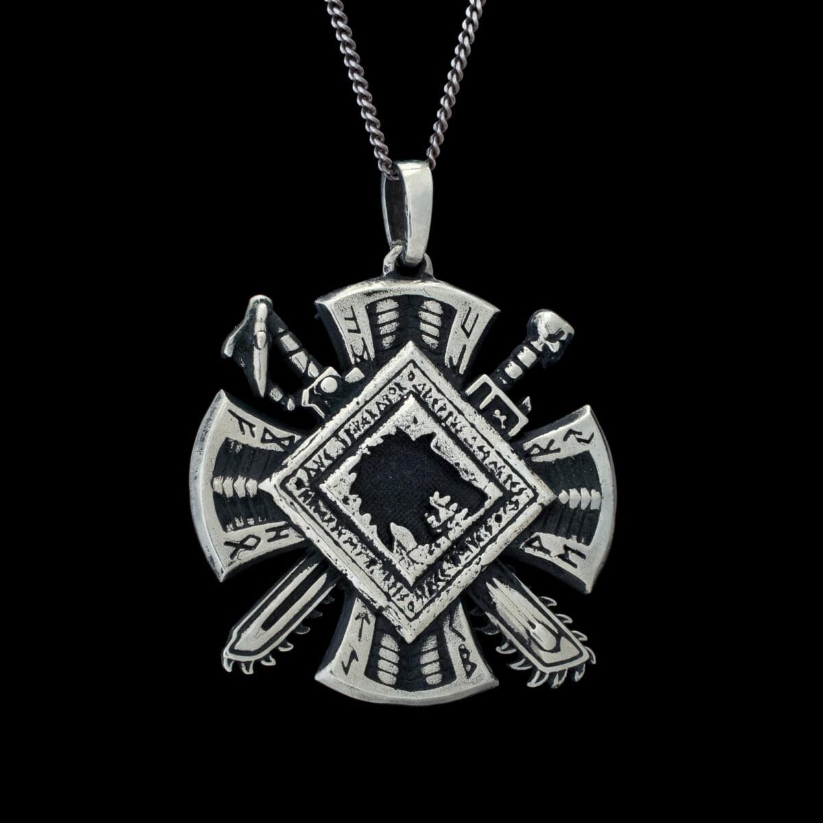 Space Wolfes Hammer Sci-fi War Pendant - Image 3