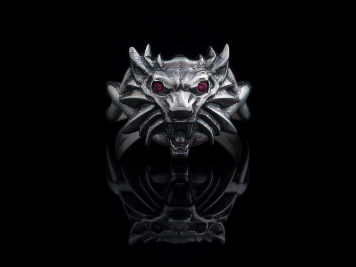 White Wolf Small Ring - Image 1