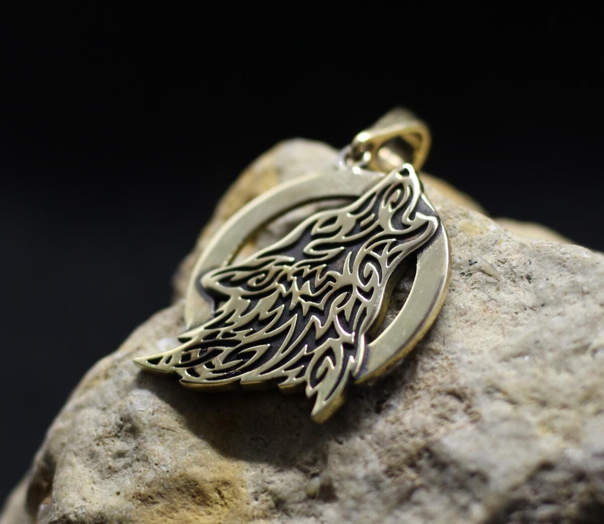 Ethnic Wolf Pendant - Image 3