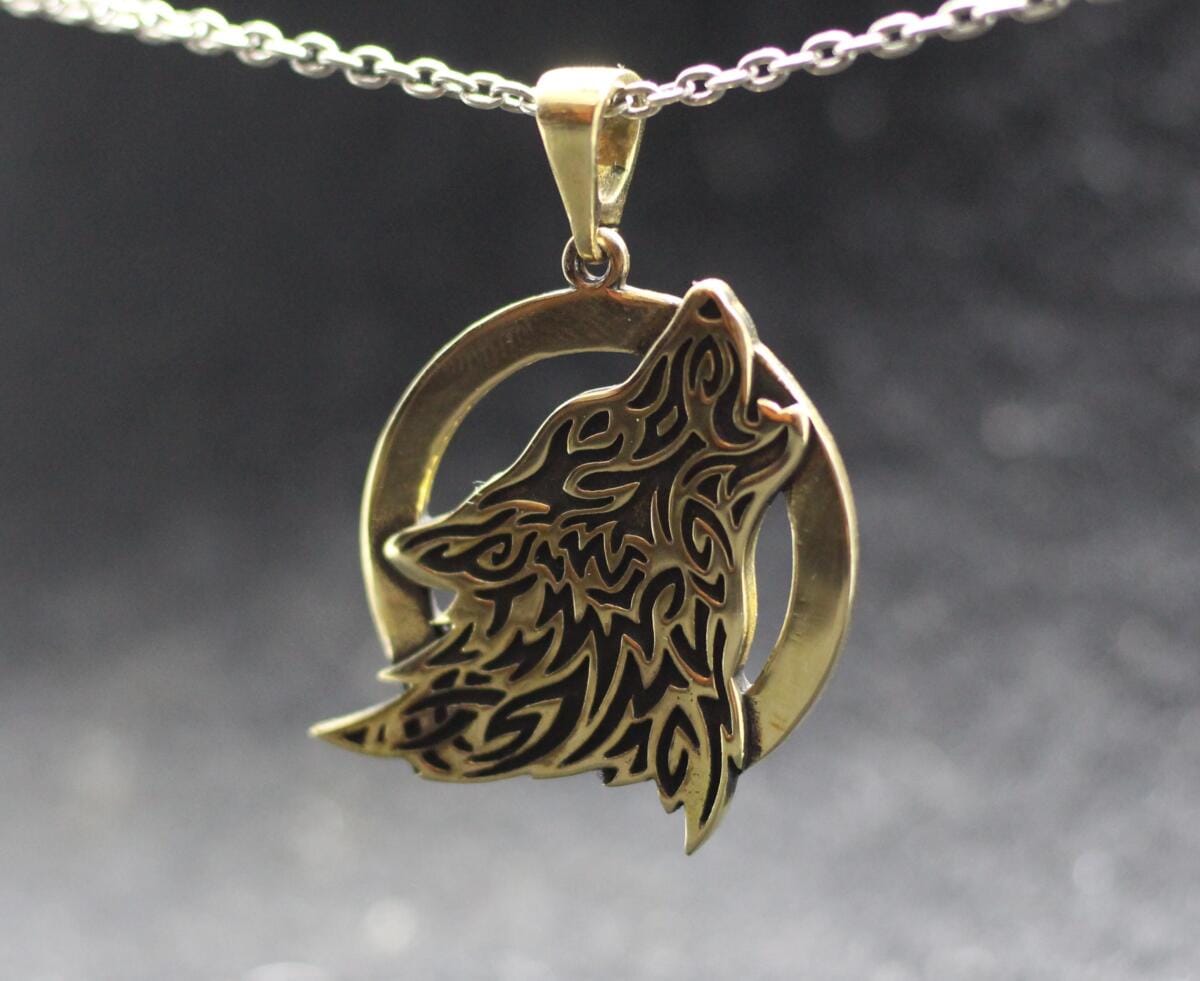 Ethnic Wolf Pendant - Image 1