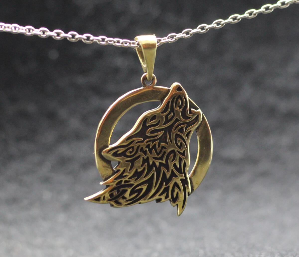 Ethnic Wolf Pendant - Image 4