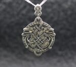 Small Celtic Wolves Pendant
