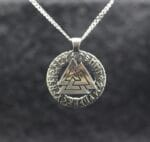 Valknut Heart of hrungnir in Futhark Pendant