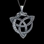 Triquetra triskele Ouroboros Pendant