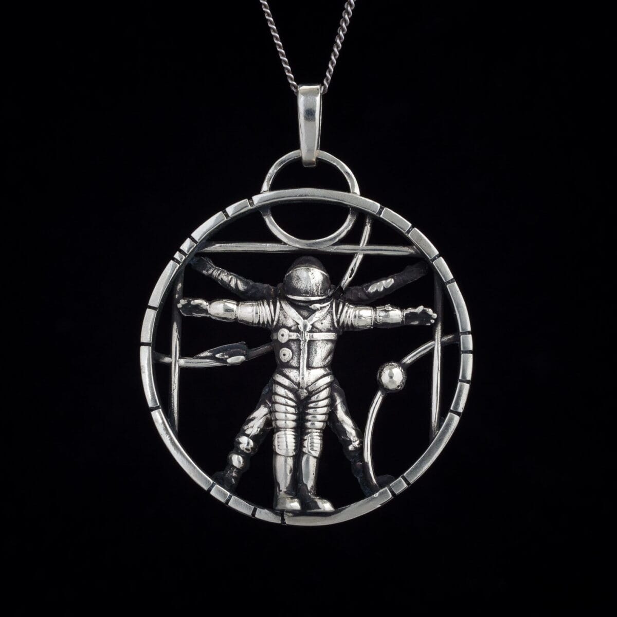 Vitruvian Astronaut Pendant - Image 2