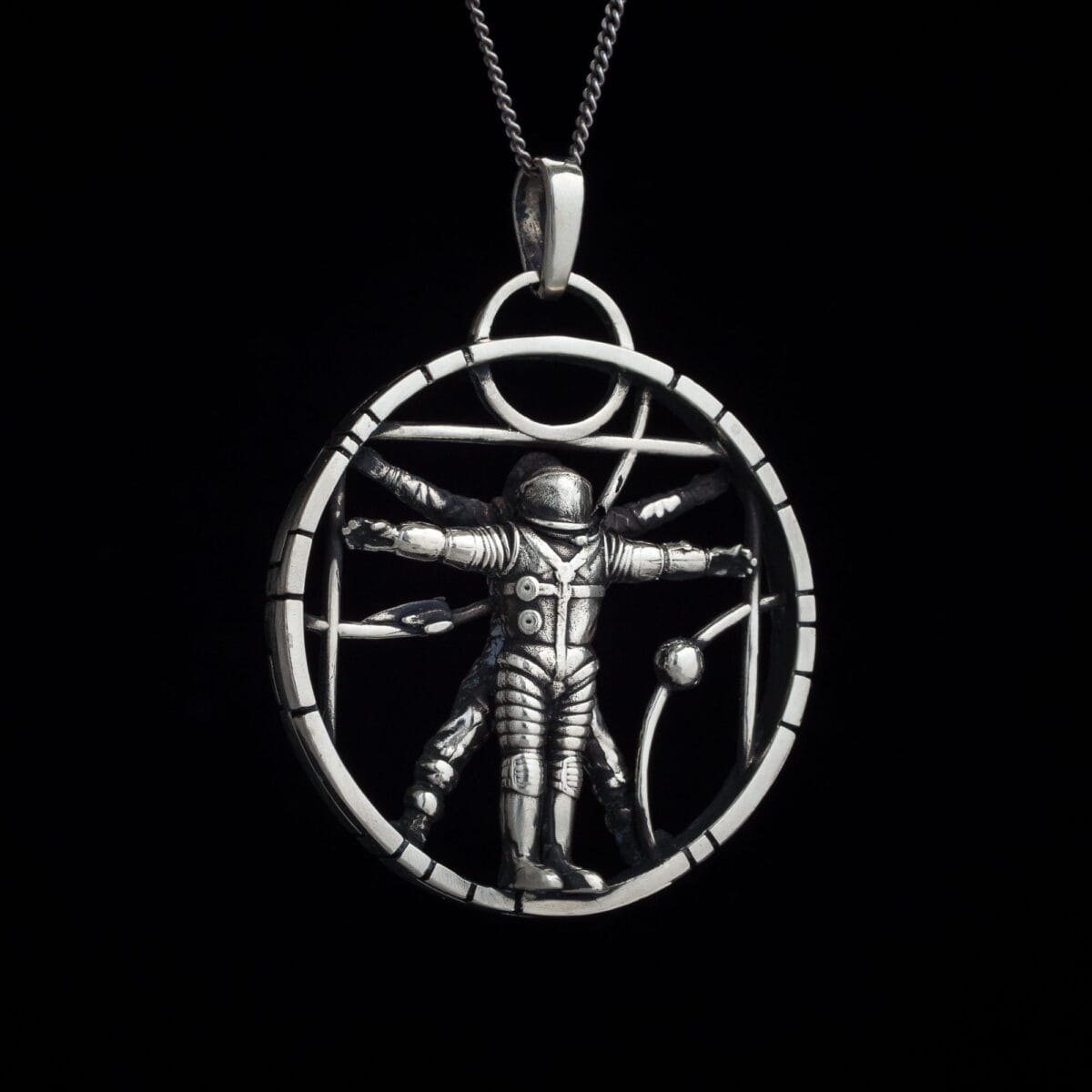 Vitruvian Astronaut Pendant - Image 4