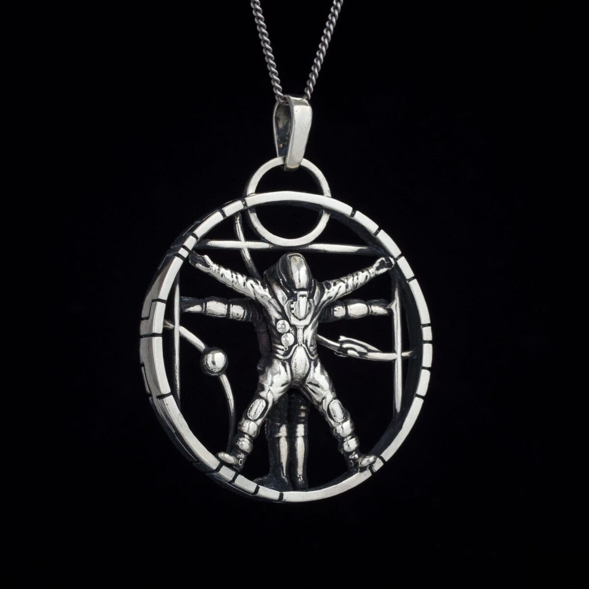 Vitruvian Astronaut Pendant - Image 3