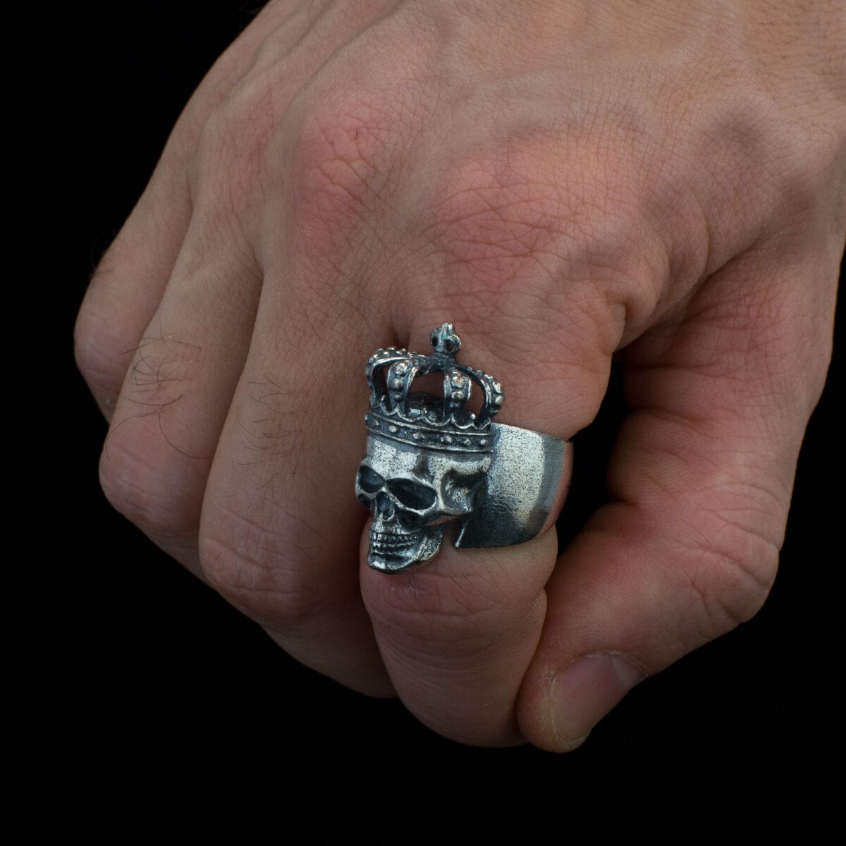 Skull in Crown Ring - Image 2