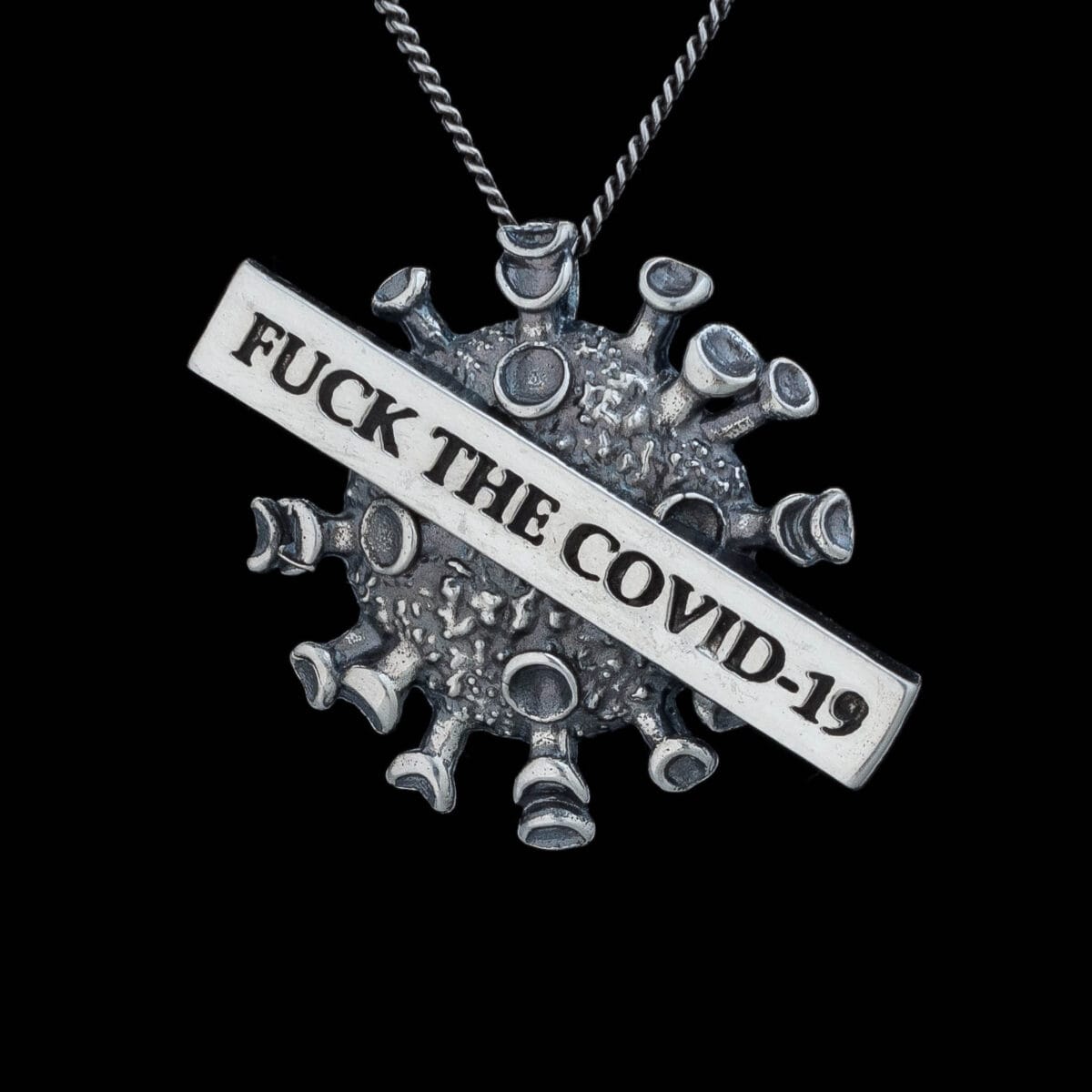 Fuck the Coronavirus Pendant - Image 1