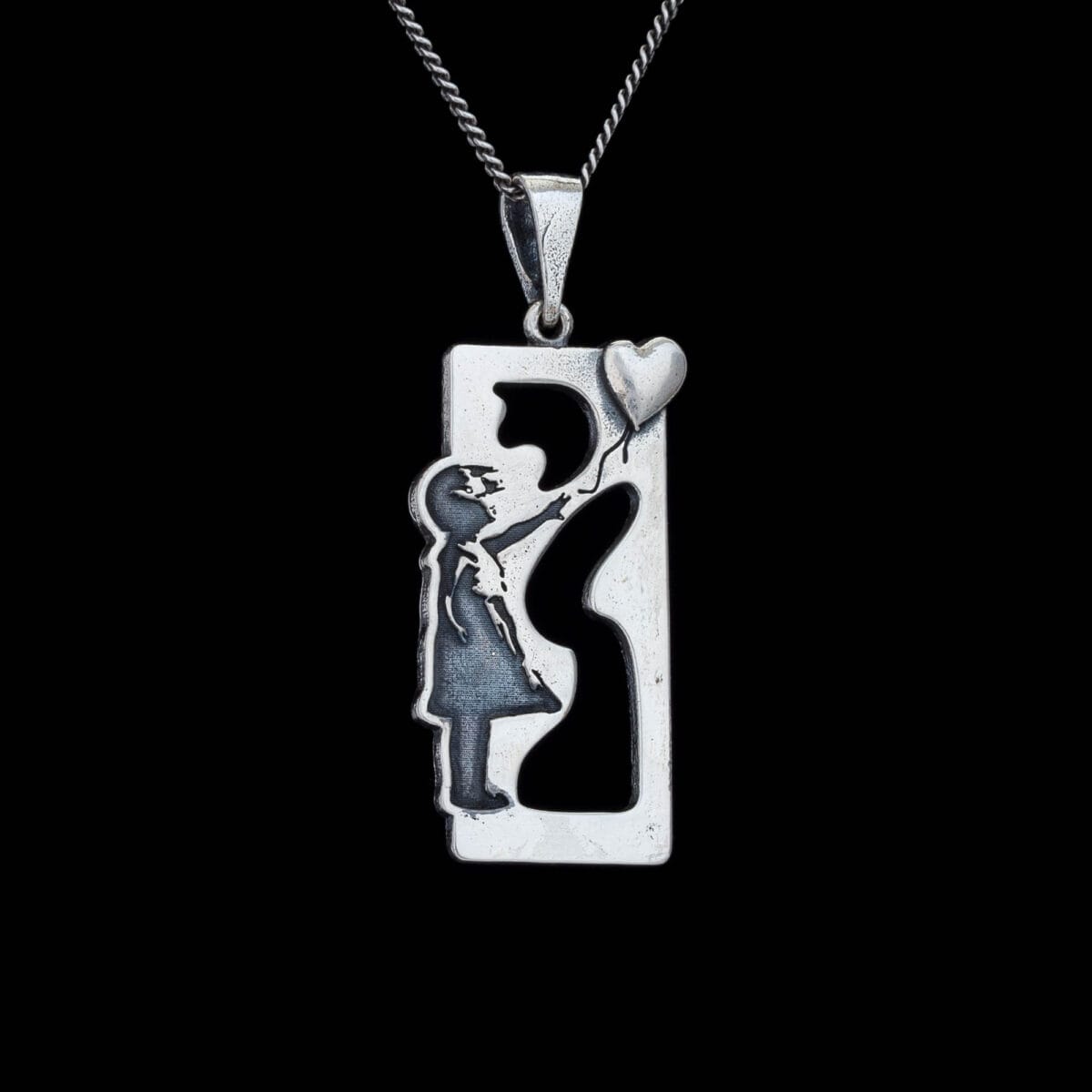 Girl with Balloon Pendant - Image 1