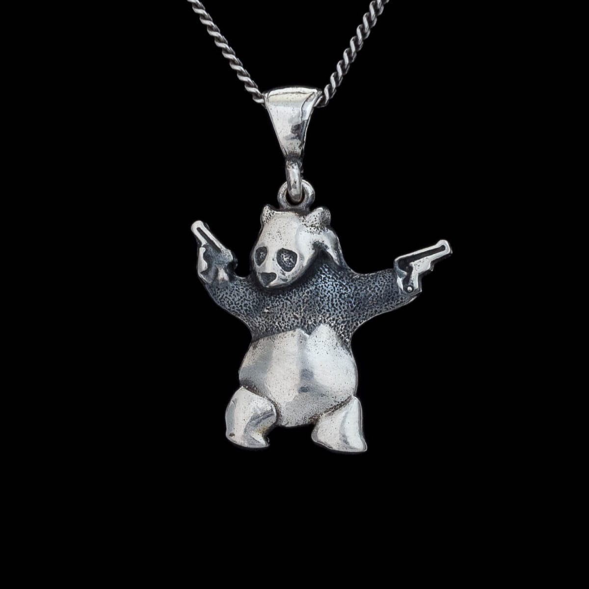Panda with Guns Panda with Guns Pendant - Image 1