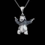Panda with Guns Pendant