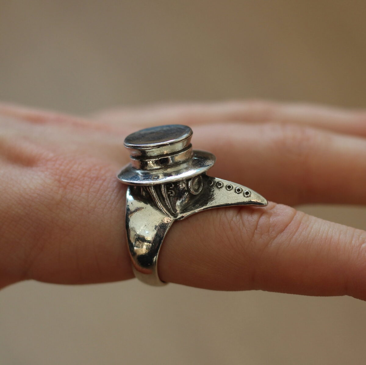 Plague Doctor Ring Plague mask ring - Image 4