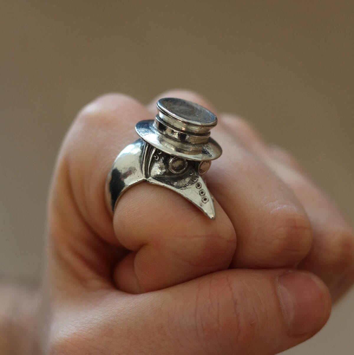 Plague Doctor Ring Plague mask ring - Image 5