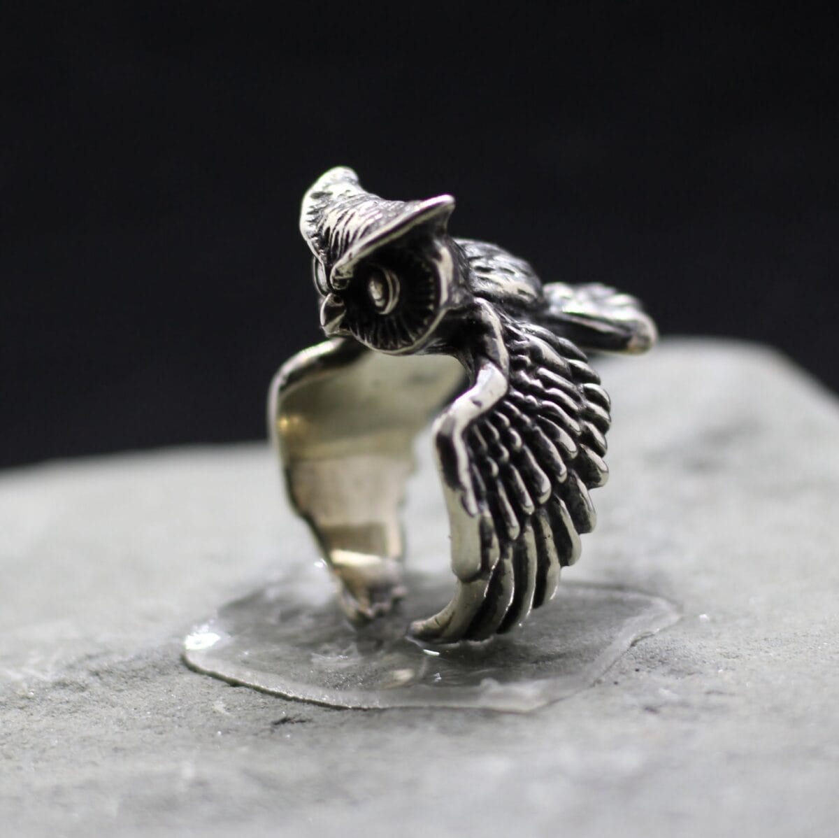 Owl Ring. Forest owl on finger ring - Image 5