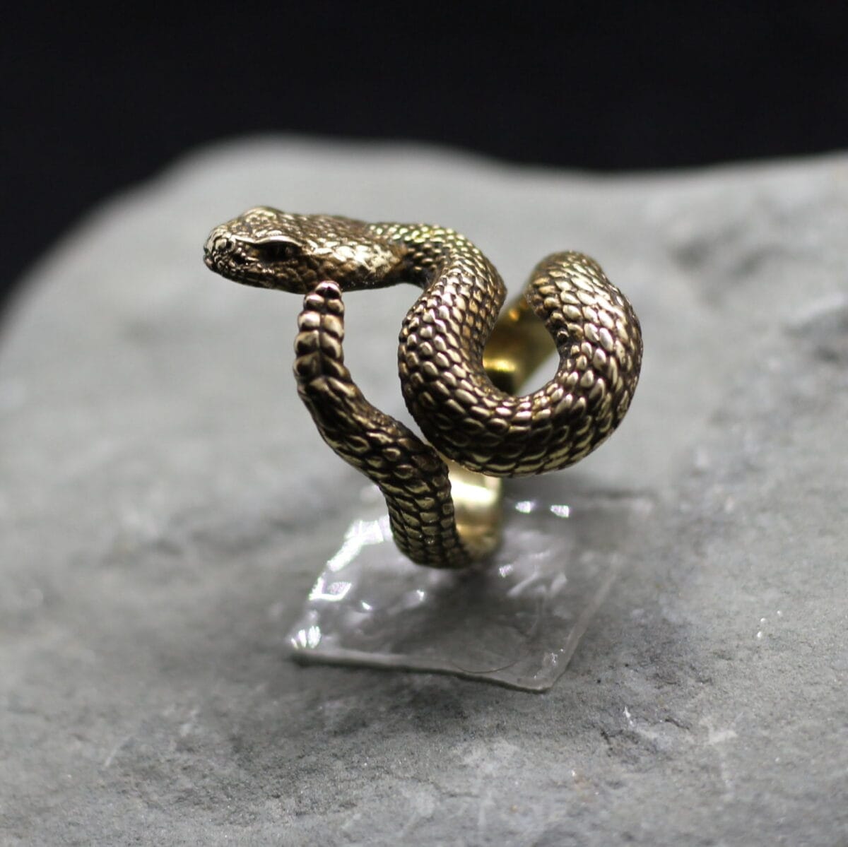 Attacking rattlesnake ring. Snake ring - Image 5