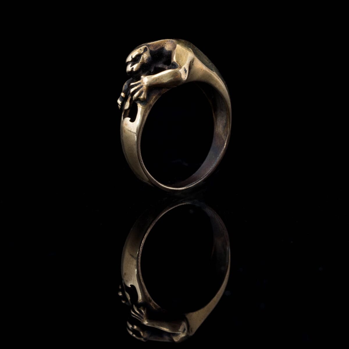 Panther Ring. Black panther. Attacking panther - Image 4