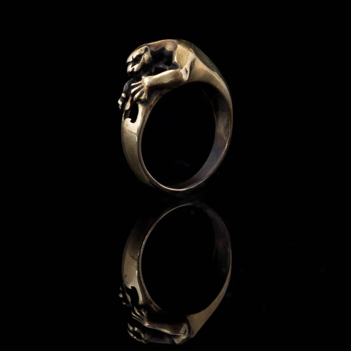 Panther Ring. Black panther. Attacking panther - Image 4