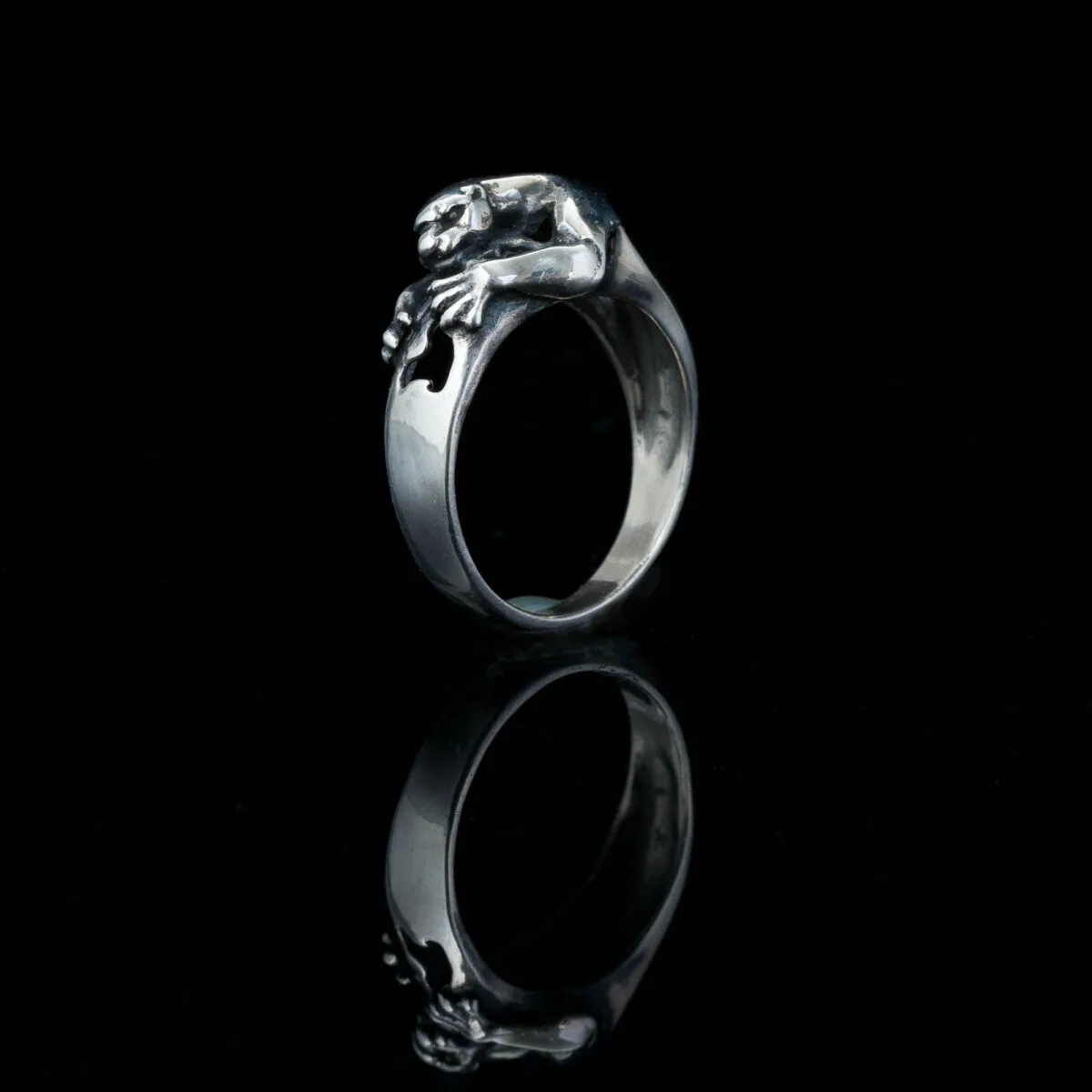 Panther Ring. Black panther. Attacking panther - Image 1