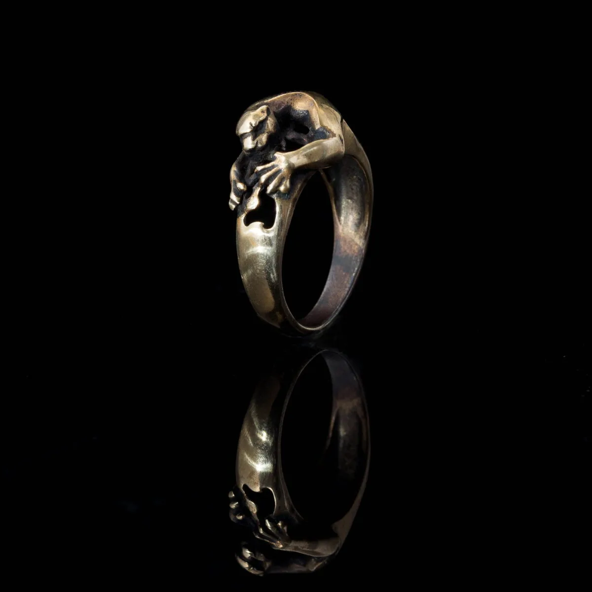 Panther Ring. Black panther. Attacking panther - Image 5