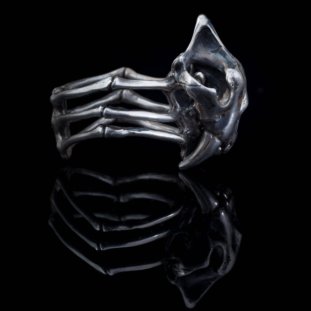Saber-Toothed Tiger Skull Ring - Image 5