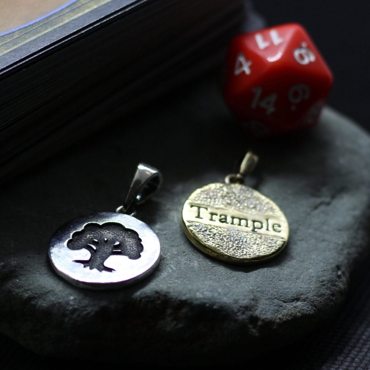 IMG_3877 Inspired Magic the Gathering "Forest" Pendant - Image 1