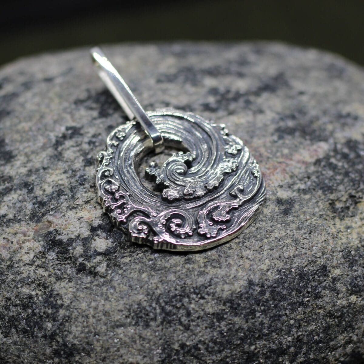 Ocean sea storm wave symbol pendant - Image 2