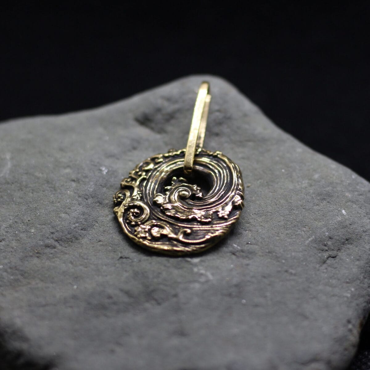 Ocean sea storm wave symbol pendant - Image 5