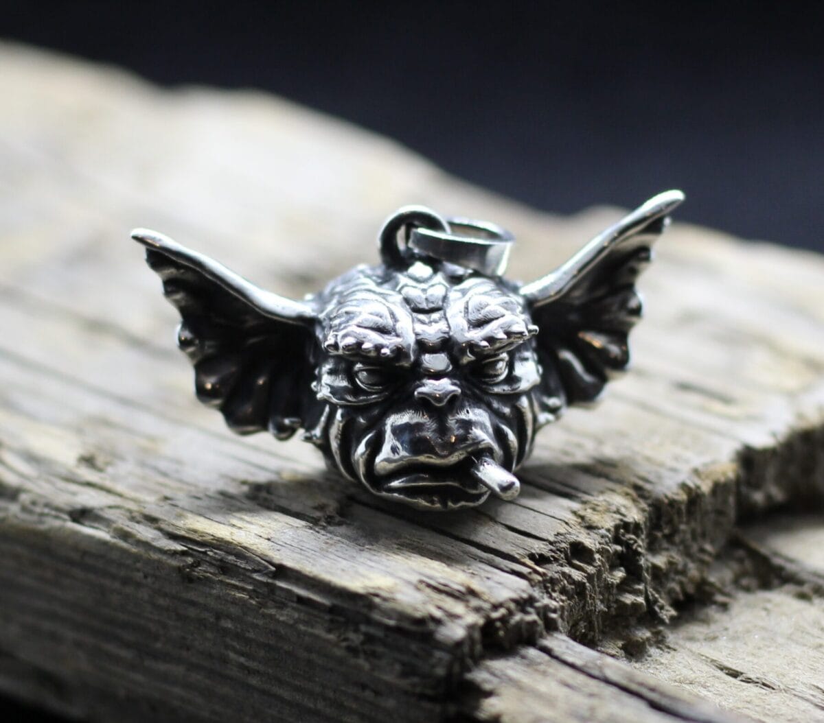 Magvay Gizmo Gremlin head jewelry pendant