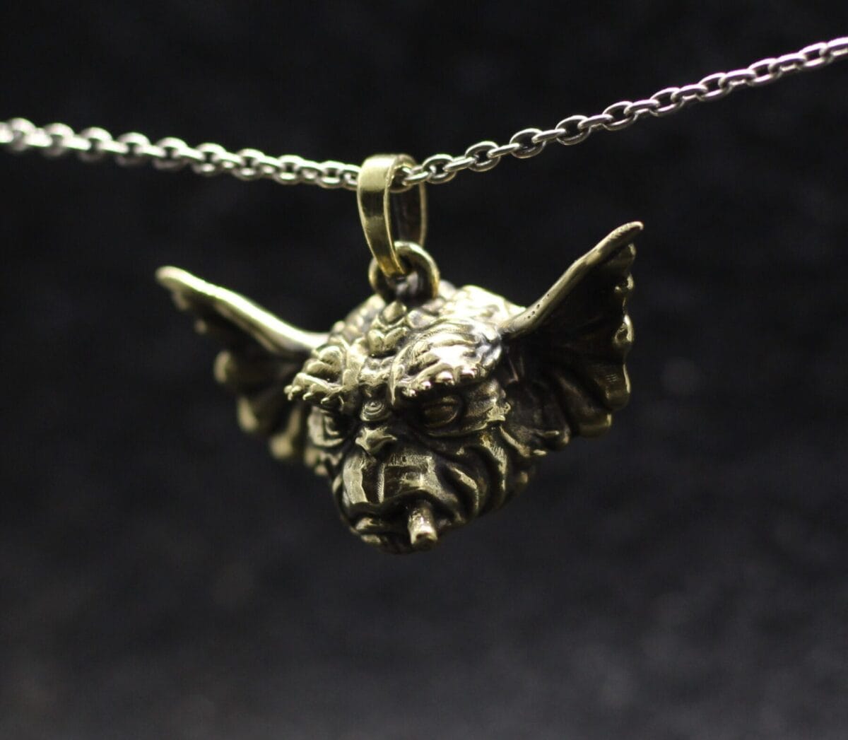 Magvay Gizmo Gremlin head jewelry pendant
