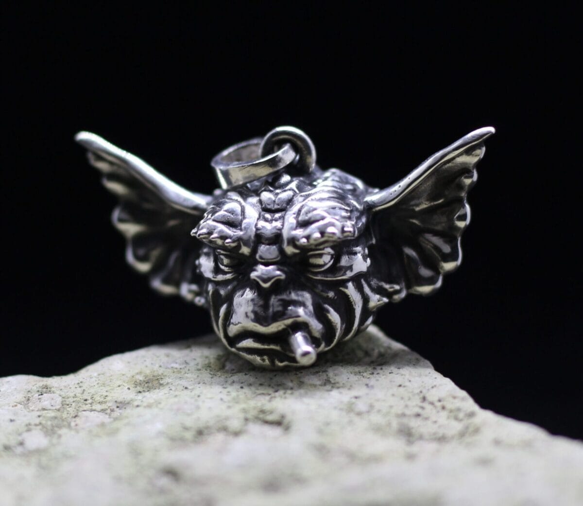 Magvay Gizmo Gremlin head jewelry pendant