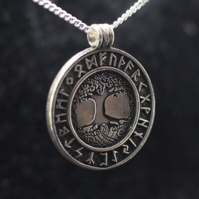 Yggdrasil Tree of life Futhark pendant
