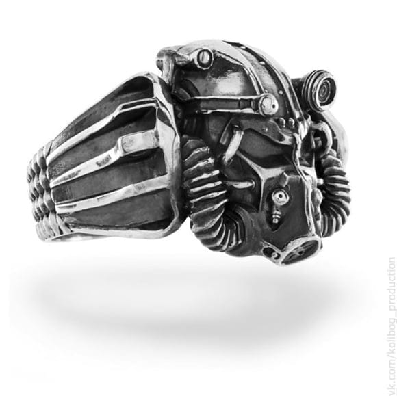 Fallout Power Armor Ring Brotherhood of steel - Artifactoria