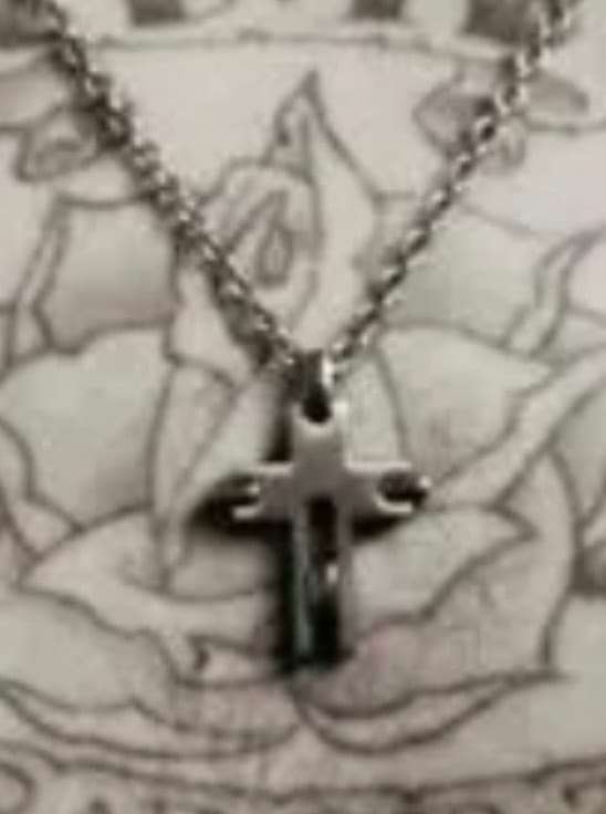 IMG_2174 Chester Bennington silver cross 50% pre-payment - Image 1