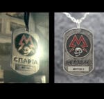 AS IN GAME Metro 2033 Spartan Rangers Dog Tag Pendant with enamel